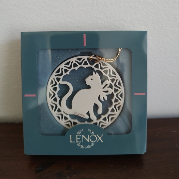 Lenox Other - Lenox Cat Vintage Ornament Christmas Holiday In Box